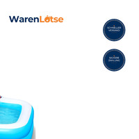 Aufblasbarer Swimmingpool 305X257X66Cm Mit Sitzen RüCkenlehne GeträNkehalter