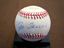 JOE TORRE WSC YANKEES HOF MGR SIGNED AUTO LASER ETCHED BASEBALL STEINER BEAUTY