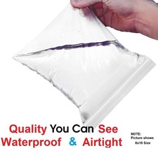 Resealable Zip Lock Poly Bags Clear Plastic Storage Jewelry Craft Bags Multi Siz