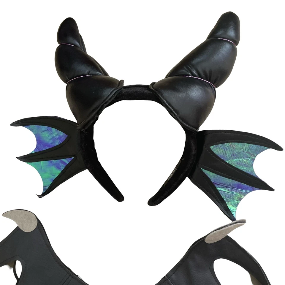Дьявол дракон рог обруч крыло хвост хозяйки костюм косплей Хэллоуин платье вверх - Изображение 2 из 4