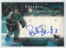 2000-01 TOPPS PREMIER PLUS Brad Stuart PRIVATE SIGNINGS AUTO