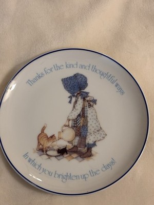 6.5'' HOLLY HOBBIE Cats  porcelain Decorative plate