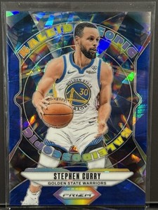 2024-25 NBA Panini Prizm ‘Stephen Curry’ Blue Ice Kaleidoscopic Insert #66/125
