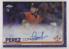 2019 Topps Chrome Rookie Purple Refractor 175/250 Cionel Perez #RA-CP Auto n3c