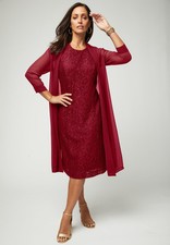 Jessica London Women's Plus Size 2-Piece Lace Jacket Dress