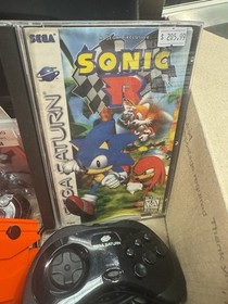 Sega Saturn Complete Console Bundle Two Controls & Sonic R & Virtual cop Tested