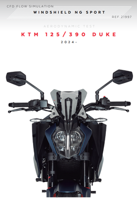 Puig Sport Screen Windshield Deflector Orange KTM 125 / 390 Duke