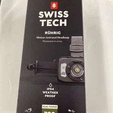 Swiss Tech Rechargeable LED Headlamp IP54 700 Lumen (31620)... FREE S&H!