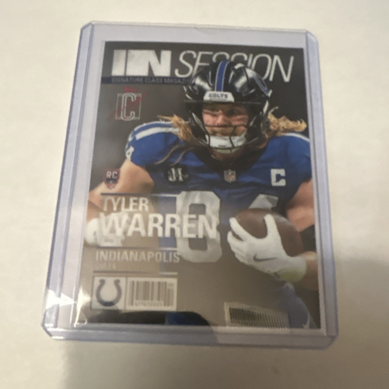 Topps 2026 In Session Tyler Warren TE-84 Rookie RC Indianapolis Colts