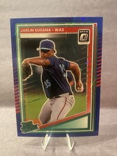 2025 Panini Donruss - Optic Rated Prospects Jarlin Susana #140 Blue Velocity...