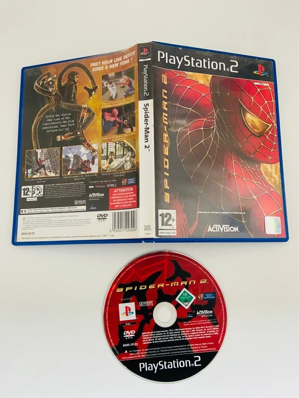 Jeu Sony PlayStation 2 PS2 Spider-Man 2 Sans notice CD neuf Activision Marvel