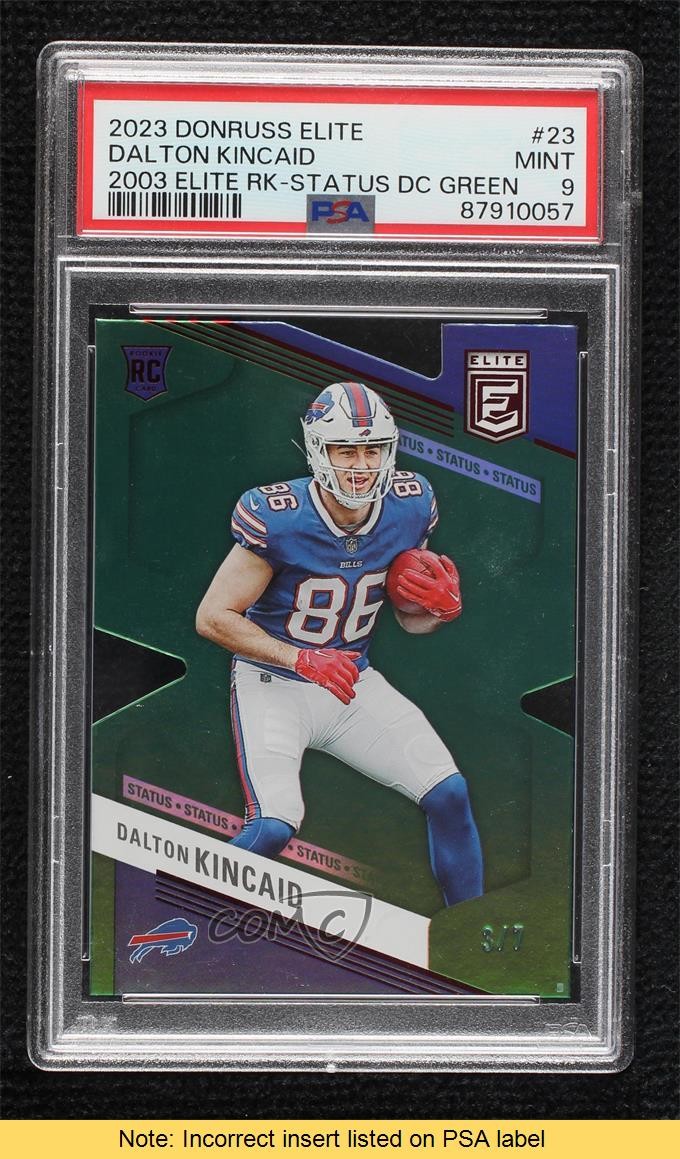Dalton Kincaid Panini Donruss Elite 2003 Elite Rookies #23 Status Die-Cut Green
