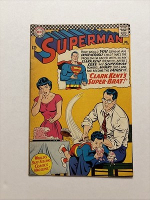Superman #192 (DC Comics 1967) Classic Spanking Cover Silver Age VG+