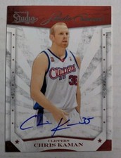 CHRIS KAMAN Clippers 2009-10 Panini Studio Essence #7 on card autograph /99