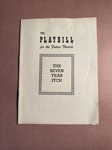 Seven Year Itch Broadway Playbill From 1954