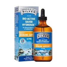 Sovereign Silver Bio-Active Silver Hydrosol 10 ppm 8oz Colloidal Silver