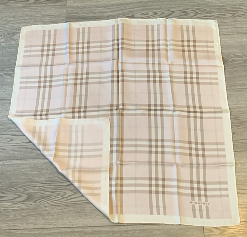 BURBERRY PINK NOVA CHECK ALL SILK SCARF BS534 - Bild 11 von 11
