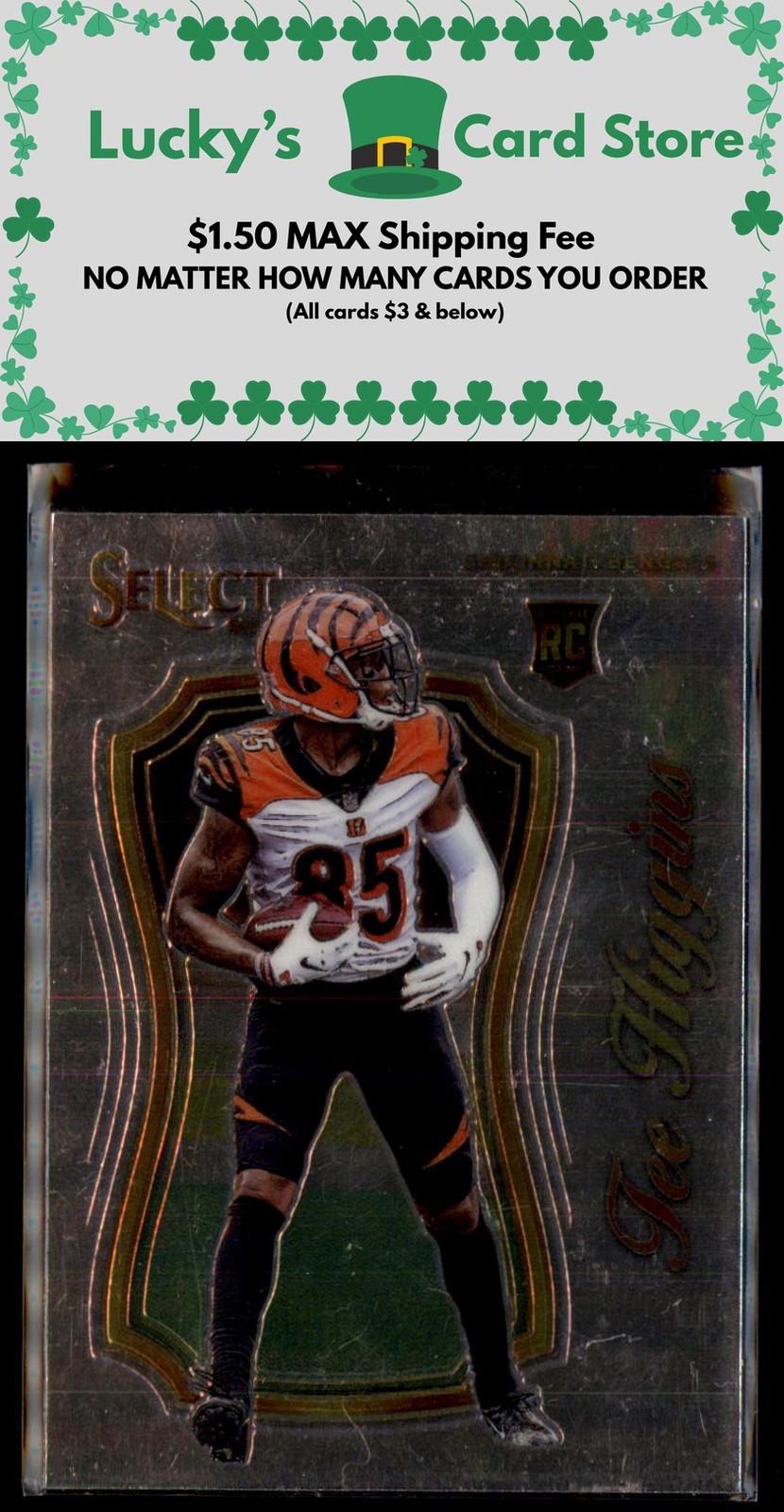 2020 Panini Select #SCR-13 Tee Higgins Select Certified Rookies