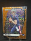 2024 Panini Prizm - Rookies Drake Maye #329 Orange Lazer Prizm (RC)