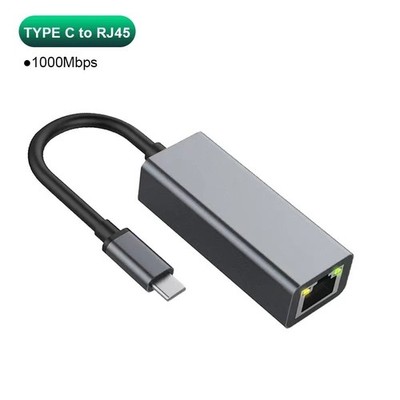 USB C auf Ethernet Adapter Typ C auf RJ45 Netzwerkadapter Gigabit LAN Büchse