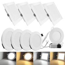 LED Panel Einbaustrahler Flach Einbau Spots Einbauleuchten Deckenleuchte 230V DE