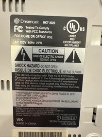Sega Dreamcast Game Console Complete OEM Bundle HKT-3020 | TESTED ✅