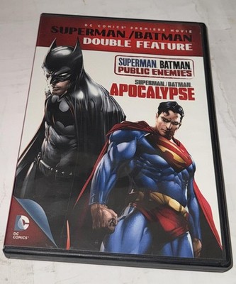 Superman Batman Double Feature DVD Widescreen PG-13 Warner Superhero Movie