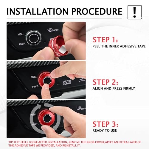 para Kia Carnival / NIRO EV Accesorios, 2 Piezas de Aleación de Aluminio 2022-2024 Rojo 5