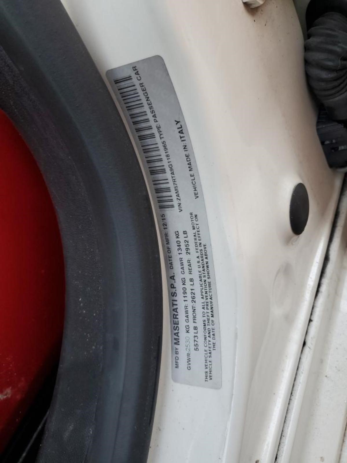 Maserati Ghibli 2016 Transfer case