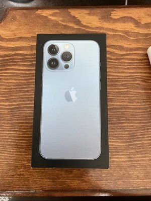 EMPTY BOX for Apple iPhone 13 Pro 256GB, Sierra Blue model A2483, no accessories