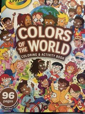 Crayola Colors Of The World Coloring  Activity Book Lot Of 9, 96 Pages Stickers