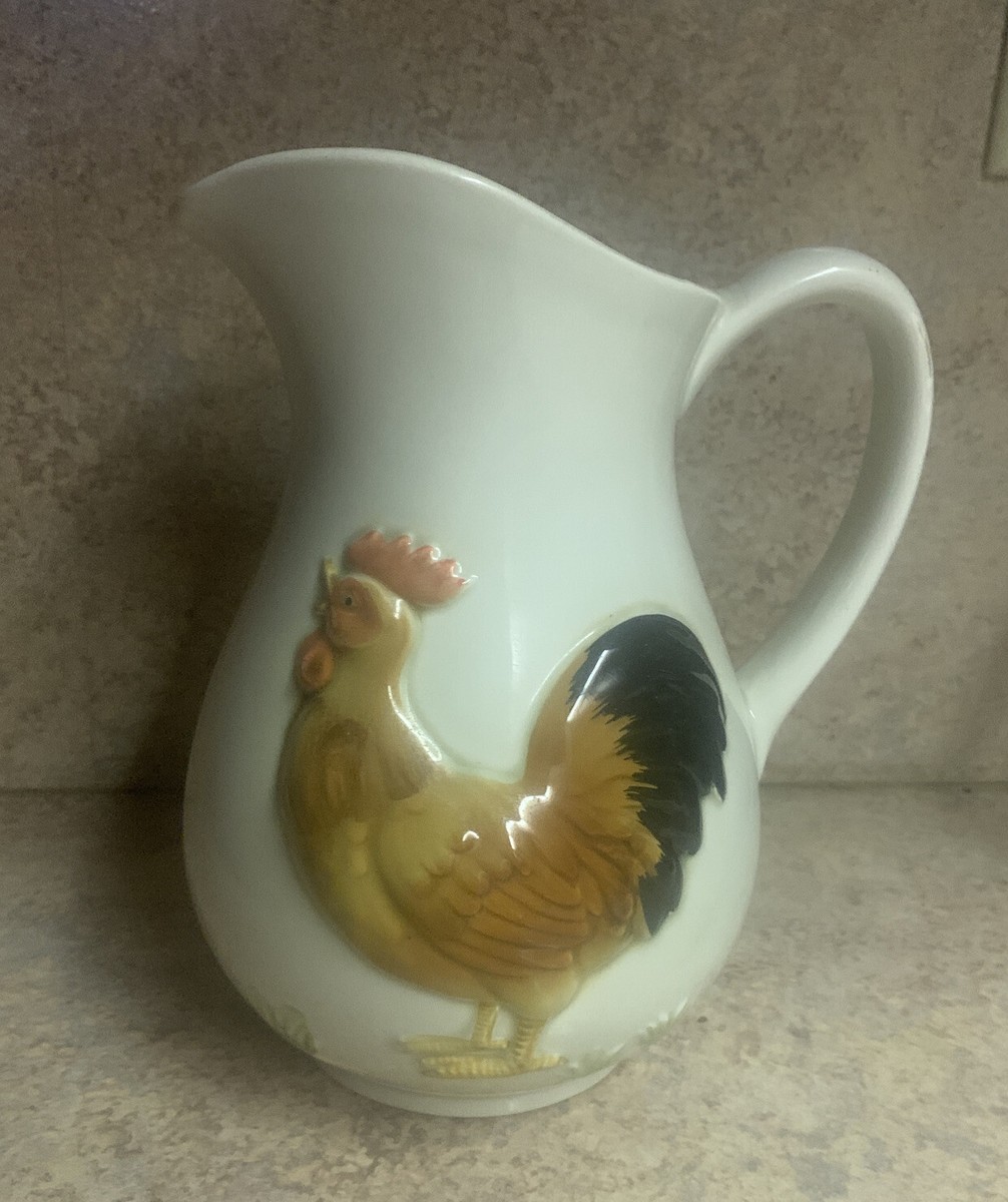 VIntage OTAGIRI 1982 Rooster & Farm Hand Painted 7.5 Inches