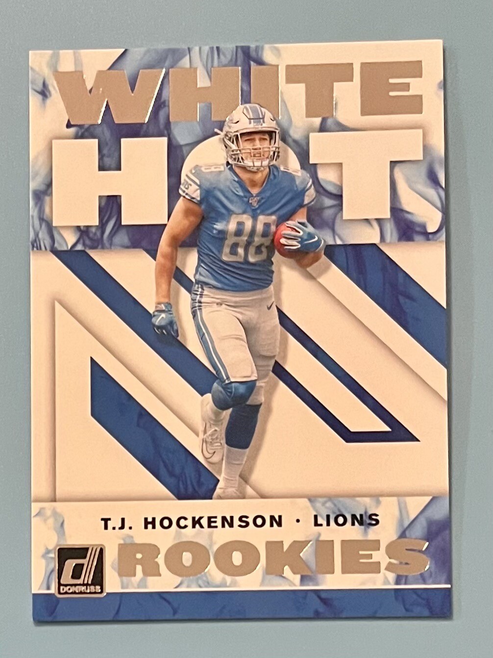 2019 DONRUSS WHITE HOT ROOKIES T.J. HOCKENSON #WHR-10 DETROIT LIONS RC