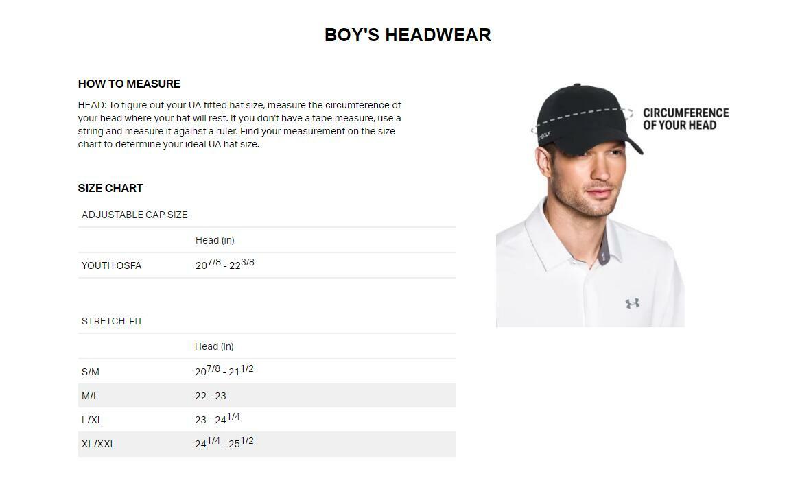 Junior Cap Size Guide Size Chart Solid Silicone Cap Elastomeric