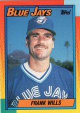 Frank Wills 1990 Topps Traded Baseball card #128T Atlanta Braves