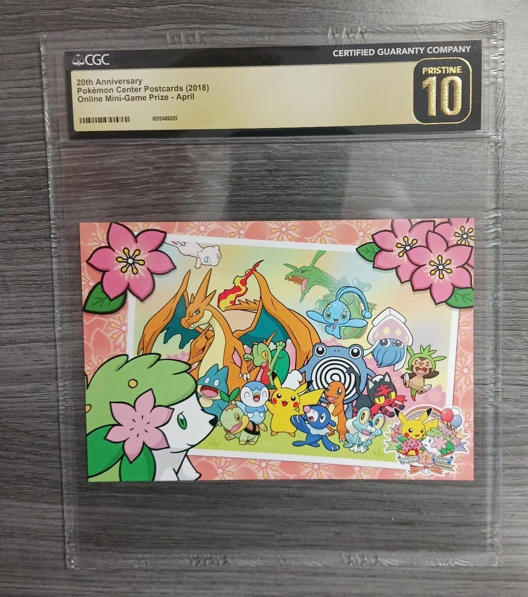 CGC Pristine 10 20th Anniversary Pokémon Center Postcard Mini-Game