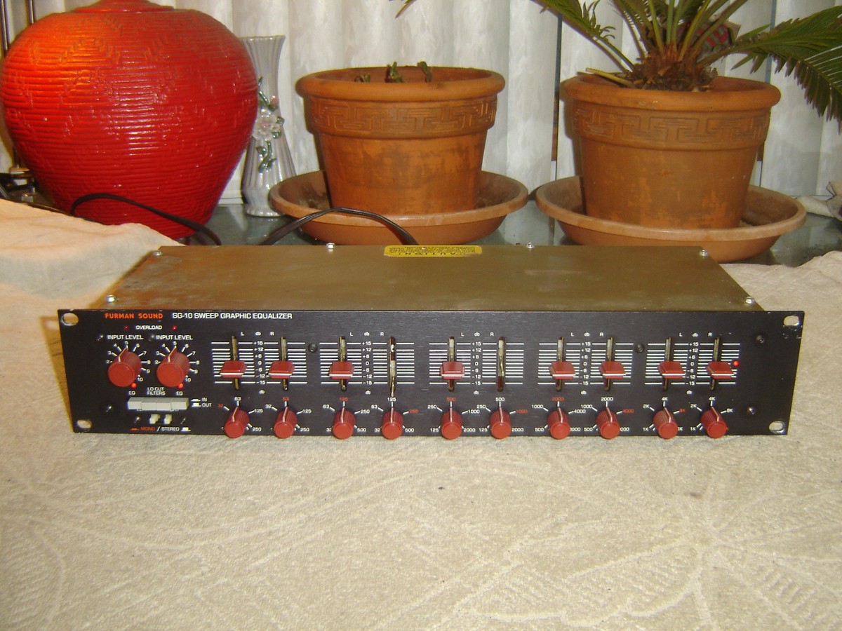 Furman SG-10, Stereo Parametric Sweep Graphic Equalizer, Eq