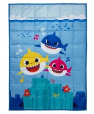 Baby Shark Kids Weighted Blanket 4.5lb 36 x 48 inches Super Soft Plush NEW