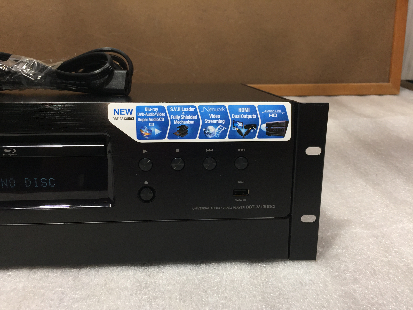 Denon DBT3313UDCI Universal BluRay Player w/ Rackmount *TESTED AND