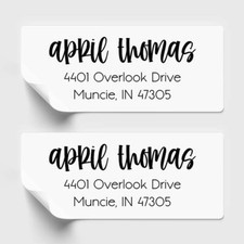 Modern Return Address Labels - Custom Address Stickers - Set of 30