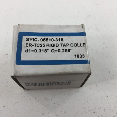 SYIC-05510-318 Rigid Tap Collett ER-TC25 d1=0.318'' Q=0.258''