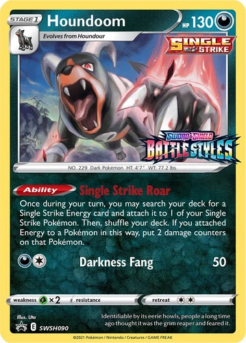 Houndoom SWSH090 SWSH: Sword & Shield Promo Cards