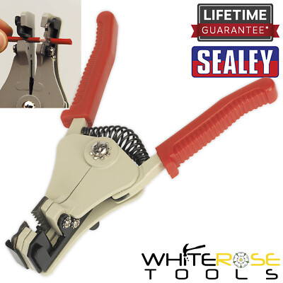 Sealey Abisolierwerkzeug Automatischer Schneider Zange Zange Snips Vinyl Griffe