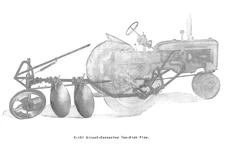 IH International Farmall  C Super C-151 2 Pan Disc Turning Plow Manual 200