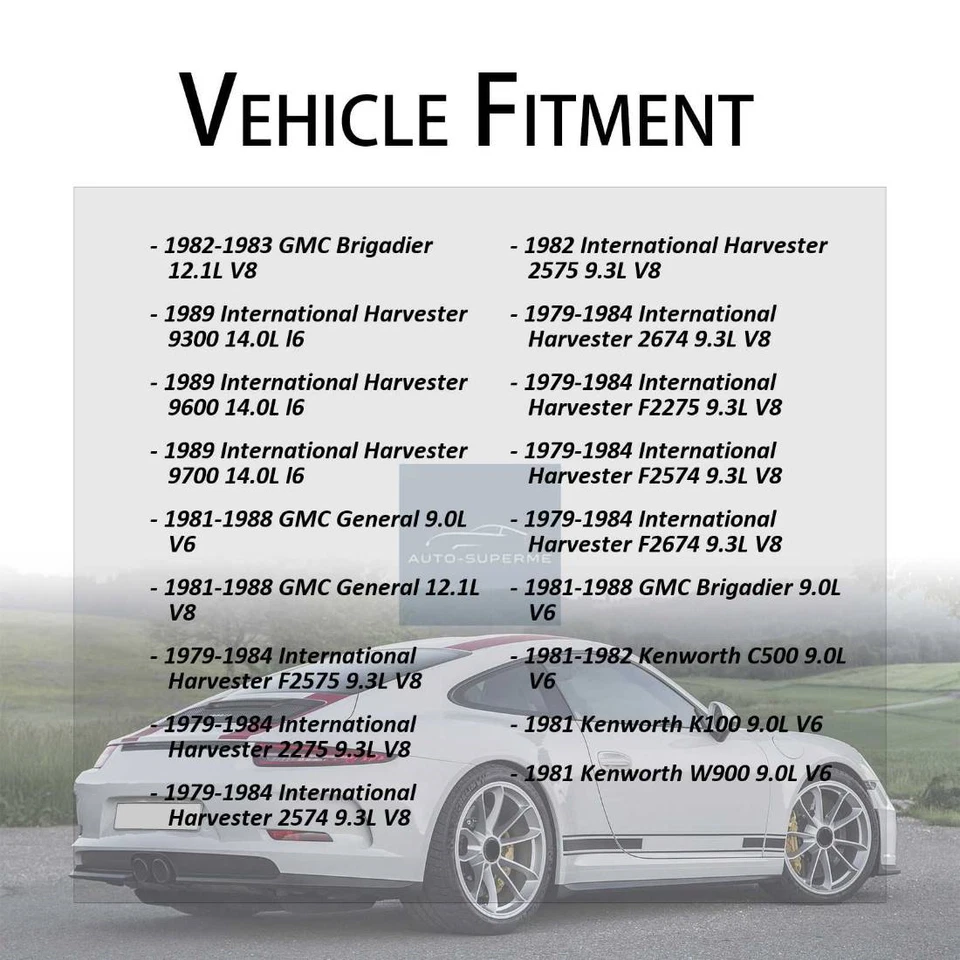 Manguera de refrigerante de radiador Gates motor a tubo 2x para Kenworth W900 9,0 L 1981 Foto 2 de 4