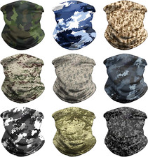 9pcs Headwear Bandana Head Wrap Face Scarf Mask Neck Warmer Balaclava for Sports