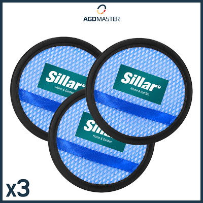 3x Sillar Luftfilter Für Philips Powerpro Aqua CP9985/01 FC6162 Staubsauger