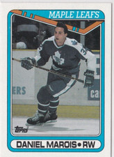 Daniel Marois Maple Leafs Right Wing 1990-91 Topps Card # 267 Excellent