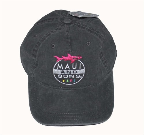 Maui \u0026 Sons Shark Logo Charcoal Grey 