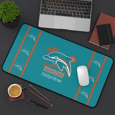 miami dolphins Desk Mat Laptop football mouse pad, Gamer Mousepad nfl